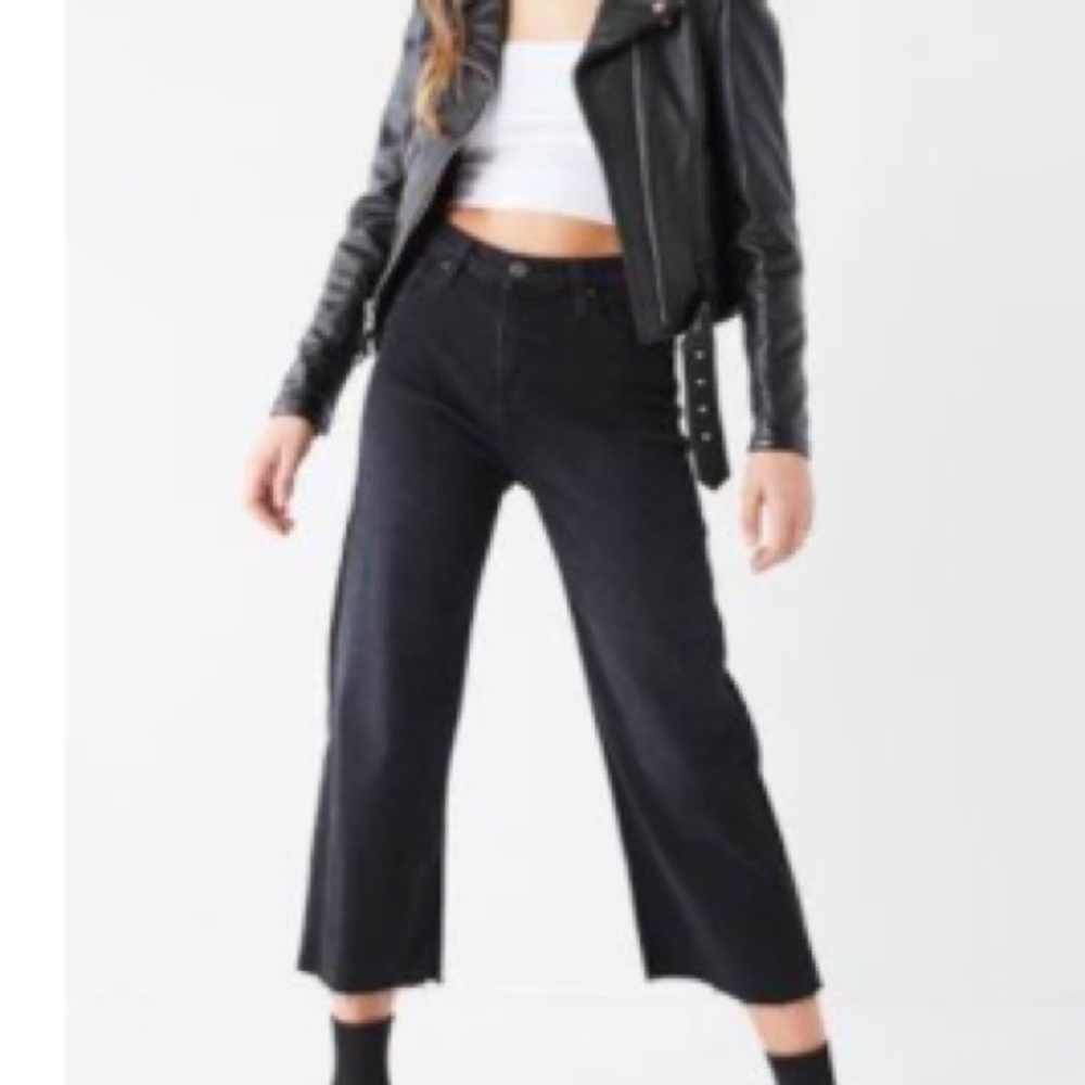 NWOT culotte black jeans